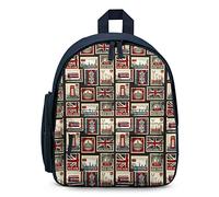 Ahdyr Sellos con The Union Jack Mochila unisex Bolso de hombro ligero para computadora portátil Mochila informal Bolsas al aire libre