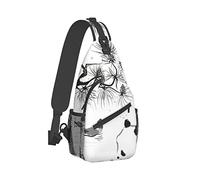 Ahdyr Sling Mochila Viaje Senderismo Mochila Bird-Panda-Bear-Ink Cuerda Bandolera Bandolera