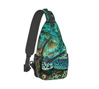 Ahdyr Sling Mochila Viaje Senderismo Mochila Turtle-Komodo-National-Park Cuerda Bandolera Bandolera