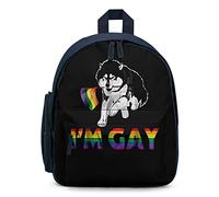 Ahdyr Soy Orgullo Gay Bandera LGBT Husky Siberiano Mochila unisex Bolso de hombro ligero para computadora portátil Mochila informal Bolsas al aire libre