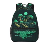 Ahdyr Trippy Sugar Skull Mushrooms Art Mochila Poliéster duradero Antirrobo Bolsa de transporte multiusos Mochila de viaje y deporte de gran capacidad Mochila con cremalleras suaves