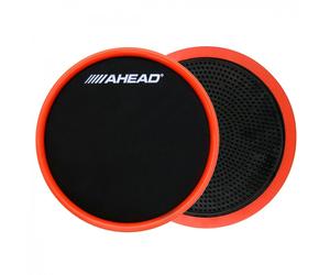 Ahead Compact 6" Stick On Practice Pad Black with Red Trim