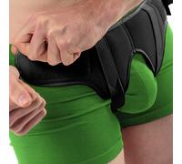 aHeal Braguero hernia inguinal hombre y faja hernia inguinal hombre - Cinturón Soporte Doble Correa Compresión Ajustable, Alivio Dolor Ingle - Tamaño 4: 105.5-113 CM; 41.3-44.4", Negro