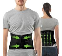 aHeal Cinturon Lumbar - Faja Lumbar Hombre y Mujer | Fajas Lumbares para Mujer y Hombre - Faja Lumbar Ortopedica y Faja Ortopedica Lumbar Alta | Alivio del Dolor de Espalda | Talla 2 Negro
