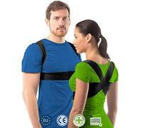 aHeal Corrector de Postura para Hombre y Mujer | Soporte para Corregir la Postura | Corsé Ortopédico para Escoliosis Cifosis | Alivio del Dolor de Espalda y Corrector de Mala Postura | Talla 2 Negro