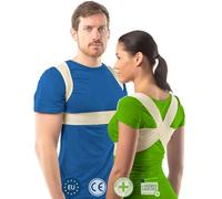 aHeal Corrector postura espalda Hombre/Mujer | Corrector de postura | Espalderas corrector espalda | Cifosis corrector | Corset espalda recta | Faja postural | Corrector cervical | Talla 3 Piel