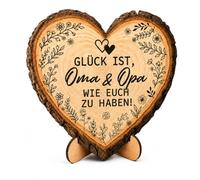 AHEJIOO Corazón de madera como regalo de abuela y abuelo y regalo de abuela para los abuelos