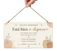 AHEJIOO Regalos Amigas Originales. Placa Madera Decorativa Con Frase.