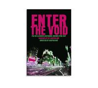 AHEUWAEBE Póster de Enter The Void en lienzo para pared, diseño de portada estética, arte moderno, pintura para sala de estar, 60 x 90 cm, estilo sin marco