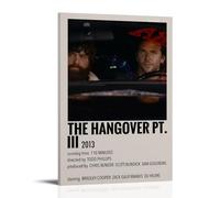 AHEUWAEBE Póster de The Hangover Part III sobre lienzo, cubierta estética, póster de arte moderno para sala de estar, 30 x 45 cm, estilo marco