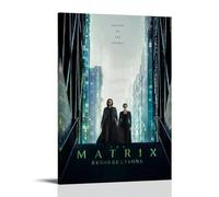 AHEUWAEBE Póster de The Matrix Resurrections en lienzo, arte estético para pared, póster de arte moderno, pintura para sala de estar, 50 x 75 cm, estilo marco
