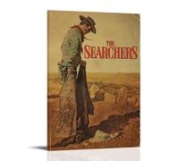 AHEUWAEBE Póster de The Searchers en lienzo para pared, cubierta estética, póster de arte moderno para sala de estar, 30 x 45 cm, estilo marco