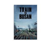 AHEUWAEBE Póster de Train to Busan sobre lienzo, arte estético para pared, póster de arte moderno, pintura para sala de estar, 40 x 60 cm, estilo sin marco