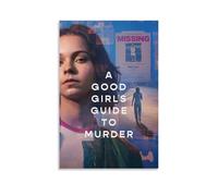 AHEUWAEBE Póster en lienzo con texto en inglés "A GOOD GIRL'S GUIDE TO MURDER" para pared, arte estético, pintura moderna para sala de estar, 20 x 30 cm, estilo sin marco