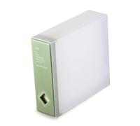 AhfuLife Cajas de Almacenamiento para CDs y DVDs, Ahorra Espacio con Capacidad para Hasta 24 Discos de DVD/CD, Estuche Organizador Transportable para CDs (Pea Green(one))