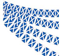 Ahfulife Guirnalda Bandera Escocia, 30 Piezas Banderines de Escocia 14×21cm-10m, 4 Paquetes Bandera para Decoración de Eurocopa, Eventos Deportivos,Jardin, Barra, Día Nacional, Fiesta, Balcón