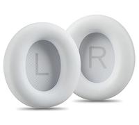 AHG - Almohadillas de repuesto para auriculares Soundcore Space Q45 de alta calidad, compatibles con auriculares Anker Soundcore Space Q45 (blanco), piel de proteína premium, espuma de alta densidad