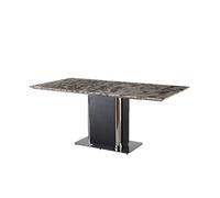 AHGFTYRDT Mesa Comedor Mesa de Comedor de mármol de Moda for casa, Villa, Restaurante, Mesa de Comedor Mesa de Comedor(180x80x75cm)