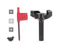 Ahgsup Broca Enrutadora de Spoilboard de 3 Flautas, Broca Aplanadora de Superficies CNC de Acero de Tungsteno para Máquina de Grabado y Recorte de Madera, Diámetro de Corte de 2 P