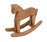 Ahgsup Caballito Balancín de Pino Hecho a Mano, Juguete de Madera Resistente para Decoración del Hogar y la Oficina, Material de Madera de Pino para Niños y Amigos