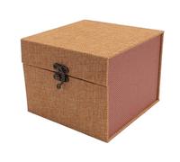 Ahgsup Caja de Maquillaje con Cabeza de Muñeca Articulada con Bola, Contenedor de Esponja a Prueba de Golpes para Circunferencia de Cabeza de Muñeca de 16-16,5 Cm (Amarillo terroso)