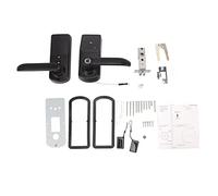 Ahgsup Cerradura de Puerta Inteligente Avanzada con, Entrada de Huellas Dactilares y Contraseña, Aleación de Zinc de Alta Resistencia para Hotel en Casa, Compatible con iOS con