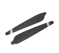 Ahgsup Cuchillas de Hélice para Drones, 2 Piezas, Reemplazo de Alto Rendimiento para Modelo de Avión, Plástico, 10,9 Pulgadas, Plateado y Negro (CW)