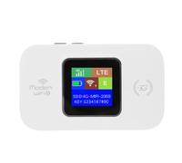 Ahgsup Enrutador Hotspot de Viaje Portátil de Alta Velocidad WiFi Móvil 4G para Conectividad Global con Soporte de 300Mbps (Blanco)