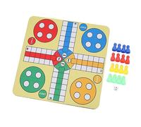 Ahgsup Juego de Ajedrez Volador, Almohadilla de Juego Compacta de Cuero PU para Diversión Familiar, Viajes, Actividades en Interiores y Exteriores con 16 Piezas y 1 Dado
