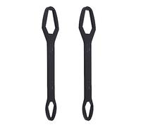 Ahgsup Juego de Llaves de Doble Boca de 8-22 Mm para Reparación (F Negro | Acero de aleación de alta dureza, construcción inoxidable, tamaño compacto para fácil transporte.