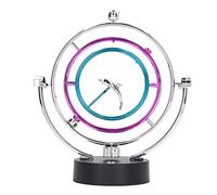 Ahgsup Juguete de Columpio Perpetuo Escultura de Arte Cinético Innovador Círculo Grande Decoración de Delfines Amor Eterno Base de ABS con Diseño Giratorio Oscilante para Regalo d