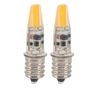 Ahgsup Paquete de 2 Bombillas LED E12, Base de Candelabro de 2 W, 12 V, Blanco Cálido 3000 K, Ultra Ahorro de Energía y Vida útil de 20 000 Horas, Seguro para Bajas Temperaturas para