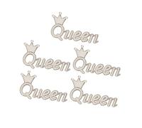 Ahgsup Parche de Costura DIY con Forma de y Reina de Primera Calidad, 5 uds. Para Decoración de Ropa, Bodas Llamativas y Eventos