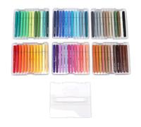 Ahgsup Rotuladores de Pintura Acrílica de 72 Colores, sin Necesidad de Agitar, Juego de Rotuladores Multifuncionales de Larga Duración con Caja de Almacenamiento, para Dibujos Art