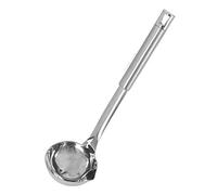 Ahgsup Separador de Aceite y Cucharón de Sopa de Acero Inoxidable 304 - Cuchara para Desnatar Grasa con Orificios Dobles para una Cocina Saludable, Ergonómico, Apto para Lavavajillas