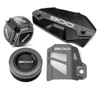 AHHQD Compatible con Z900 2017-2024 2020 2021 2022 2023 Protector de tapa llenado aceite del depósito maestro cilindro líquido frenos motocicleta Z 900 .1127
