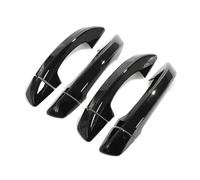 AHHVUXITTW Auto Manija Puerta Exterior Para Skoda Para Super B 2009-2013 Pegatina Coche Negro Plata Manija Puerta Exterior Moldura Cubierta Embellecedora Accesorios Decoración