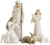 Ahhzyys Belén Navidad con Figuras, Figuras Belén Resina, Nacimiento Belen Navidad,Navidad Moderno con Figuras, Juego Figuras Belén Resina, Figuras Navidad, Nacimiento Sagrada Familia