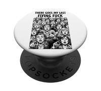 Ahí va mi último Vuelo Mierda Gracioso Sarcástico Rude Crowd PopSockets PopGrip Adhesivo