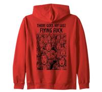 Ahí va mi último Vuelo Mierda Gracioso Sarcástico Rude Crowd Sudadera con Capucha