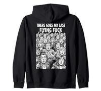 Ahí va mi último Vuelo Mierda Gracioso Sarcástico Rude Crowd Sudadera con Capucha