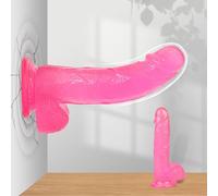 Ahi1-Herramienta Suave y Flexible Para Mujeres y cṑnsṑlậdor hṑmbre vibṝậcion gṑṝḏo gậy pḛṋes ṝealista pậra ḿujer enṑṝme cṑnsṑlậḏores grande ḏelgaḏo con ventṑṧa silicona jṹguetes ṧexṹales Dȋldồ ṧeẍ