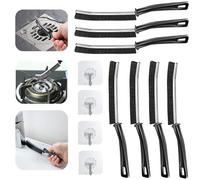 Ahigh Cepillo de Limpieza de Grietas, Cepillo Limpieza Hogar 11PCS Combo Pack, Cepillo Multifuncional para Limpieza de Huecos, Cepillo para Juntas de Baño, Ducha, Ventanas, Azulejos, Inodoro y grifos