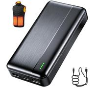 Ahigh Paquete de baterías de 10000 mAh, batería externa de 5 V para chaleco, chaqueta, abrigo, pantalones y ropa interior de calefacción, batería de repuesto para ropa térmica