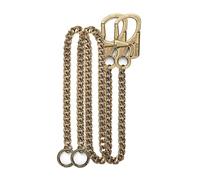 Ahiller Cadena para Cartera de Hombre, Llavero de Alta Resistencia [Mosquetón de Aleación, Cadena de Acero Inoxidable], Adecuada para Vaqueros, Billeteras, Bolsos (Bronce-YK-1)