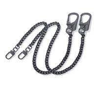 Ahiller Cadena para Cartera de Hombre, Llavero de Alta Resistencia [Mosquetón de Aleación, Cadena de Acero Inoxidable], Adecuada para Vaqueros, Billeteras, Bolsos (Gris Plomo-BK-2)