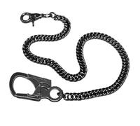 Ahiller Cadena tipo cartera, cadena pesada de 63.5 cm para hombre, llavero antipérdida, cadena de cinturón, cadena de bolsillo para llaves, Qk-plomizo-1p, 25inches