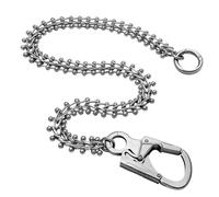 Ahiller Cadena tipo cartera para mujer, accesorios de ropa para hombre, estilo hip hop, cadena de pantalones resistentes con llavero de doble bloqueo para bolsillo de llaves, pantalones vaqueros, YK