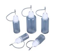 AHIOJEGX Botella exprimible 5ml 10ml 30ml 50ml 100ml punta de aguja botella pegamento exprimidor dispensadora plástico PE contenedor aceite pintura(100 Pieces,50ml)
