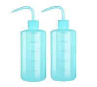 AHIOJEGX Botella Exprimible Botella de agua de 250ml ~ 1000ml, botella de enjuague de seguridad, herramientas de riego, botella de lavado de plástico for apretar(Blue 500ml 2pcs)